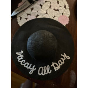 Women's Unbranded Black Floppy Hat One Size - Vacay All Day